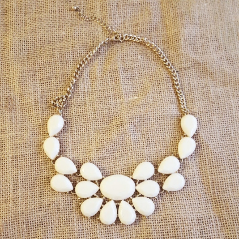 White Acrylic Necklace